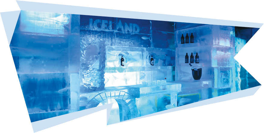 Balcão de gelo no Iceland